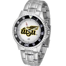 Wichita State Shockers WSU Mens Steel Bandwrist Watch