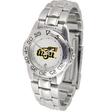 Wichita State Shockers WSU Womens Steel Sports Watch