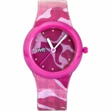 WIT? What Is That? Children's Pink Camouflage Italian Design Watch (WIT? What Is That? Pink Camouflage)