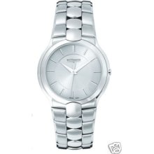 Wittnauer Men's 10a09 Silver Tone Silver Dial Watch