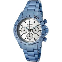 Women's Amore Chronograph Silver Dial Light Blue Aluminum ...