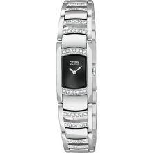 Womens Citizen Eco-Drive Silhouette Crystal Watch with Swarovski ...