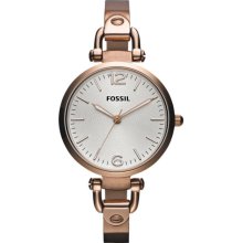 Women's fossil georgia rose gold-tone steel watch es3110