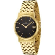 Women's Geneve/Baca Black Dial Gold Ion Plated Stainless Steel ...