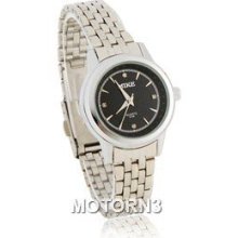 Women's Lovers Collection Stainless Steel Watch (Black)