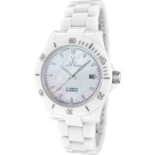 Women's Mavi Ceramic Automatic White Mother Of Pearl Dial White Ceramic Lct02wh