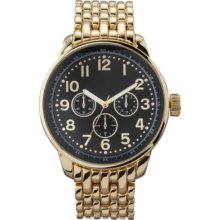 Women's Merona Gold Oversized Boyfriend Watch