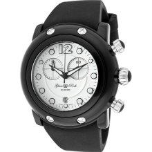 Women's Miami Beach Chronograph White Dial Black Silicone ...