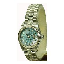 Women's Rolex Datejust Watch - Blue MOP Dial/Fluted Bezel - Pre-Owned