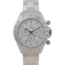 Women's Toywatch Chronograph Plasteramic Watch FLP06WH ...