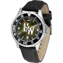 Wyoming Cowboys UW Mens Leather Anochrome Watch