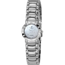 115SW Christina London Ladies Romance Diamond Silver Watch