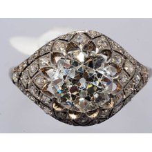 $144,000 3.61ct Antique Art Deco Platinum Diamond Engagement Ring