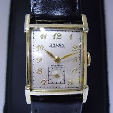 1938 Gruen Veri-thin Pricision 435 17jewels 10k Gold Filled Art Deco