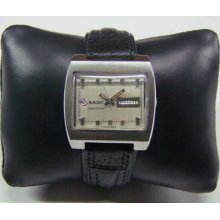 1970's Rado Manhattan Daydate Silver Dial Man's Watch