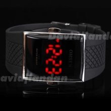 1x Hot Dajn Men Lady Mirror Face Led Date Day Sport Digital Watch Gift