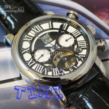 2011 New Mens Auto Antique Style Mechanical Moon Phase Watch Freeshi