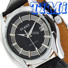 2012 Hotsale New Auto Mechanical Mens Military Watch Date Black