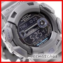 2013 Casio G-shock Gulfman Gr-9110gy Gr-9110gy-1dr Solar Power Stealthy Grey