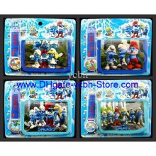 20pcs/lot The Smurfs Kids Children Part Set Watch Wristwatch And Wal