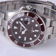 40mm Parnis Ceramic Bezel Luminous Mark Submariner Style Automatic Watch Pa-269