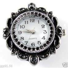 5pcs Arrive Fashionable Quartz Silver Tone Watch Faces For Beading W10