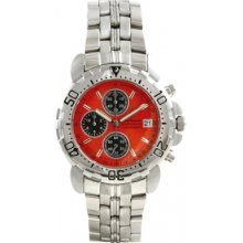 7186G-O Krug Baumen Sportsmaster Orange Chronograph Watch