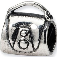 925 Sterling Silver Kids Handbag Purse Jewelry Bead ...