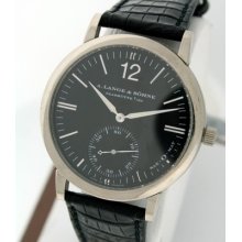 A. Lange & Sohne Langmatic 18k White Gold Rare Automatic Men's 38mm Watch.