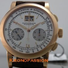 A. Lange & Sohne Datograph Flyback Chronograph 18k Rose Gold