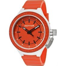 Activa By Invicta Aa300-007 Red Dial Red Polyurethane Watch $99