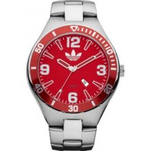 ADH2648 Adidas Melbourne Silver Red Watch