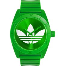 Adidas Men's Santiago ADH2657 Green Plastic Quartz Watch with Green Dial