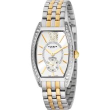 Akribos XXIV Women's Diamond Swiss Quartz Tonneau Bracelet Watch