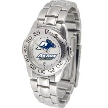 Akron Zips UA Womens Steel Sports Watch