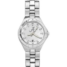 Alabama Crimson Tide UA Pearl Ladies Bracelet Watch With Mop Dial