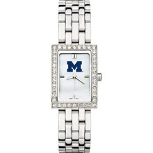 Alluring Ladies University Of Michigan Watch with Logo in Stainless Steel