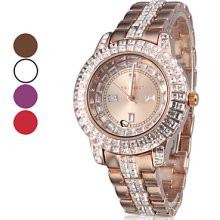 Analog Women's Alloy Quartz Bracelet Watch (Bronze)