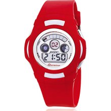 And Women's Multi-Functional Water Resistant Silica Band Digital Automatic Casual Watches