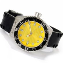 Android Men's Divemaster Espionage 2 Automatic Stainless Steel Rubber Strap Watch YELLOW