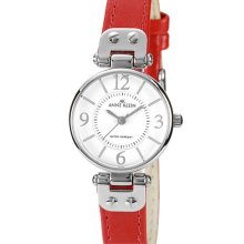 Anne Klein Hinge Case Watch White/ Red