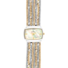 Anne Klein Women's Diamond Dial Chain Two Tone Bracelet Watch Women's