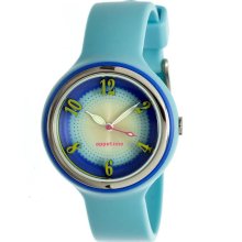 Appetime Womens Sweets Plastic Watch - Blue Rubber Strap - Blue Dial - APPSVJ211127