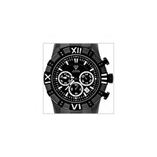 Aqua Master Chronograph 0.10 ct Diamond Mens Black PVD Watch