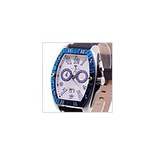 Aqua Master Tonneau 0.50 ct Diamond Mens Silver Watch