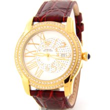 Aqua Master W127BRGT 1.7ct Round Diamond Gold-tone Bezel Men's Watch