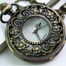 Archaic Ladies Men Quartz Pocket Watch Vintage Round Alloy Antique E