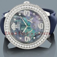 Arctica Watches Mens Diamond Watch 10.25ct Blue