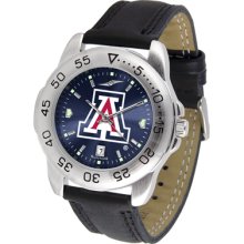 Arizona Wildcats Sport Leather Band AnoChrome-Men's Watch