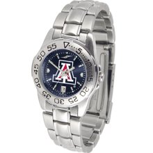 Arizona Wildcats Sport Steel Band AnoChrome-Ladies Watch